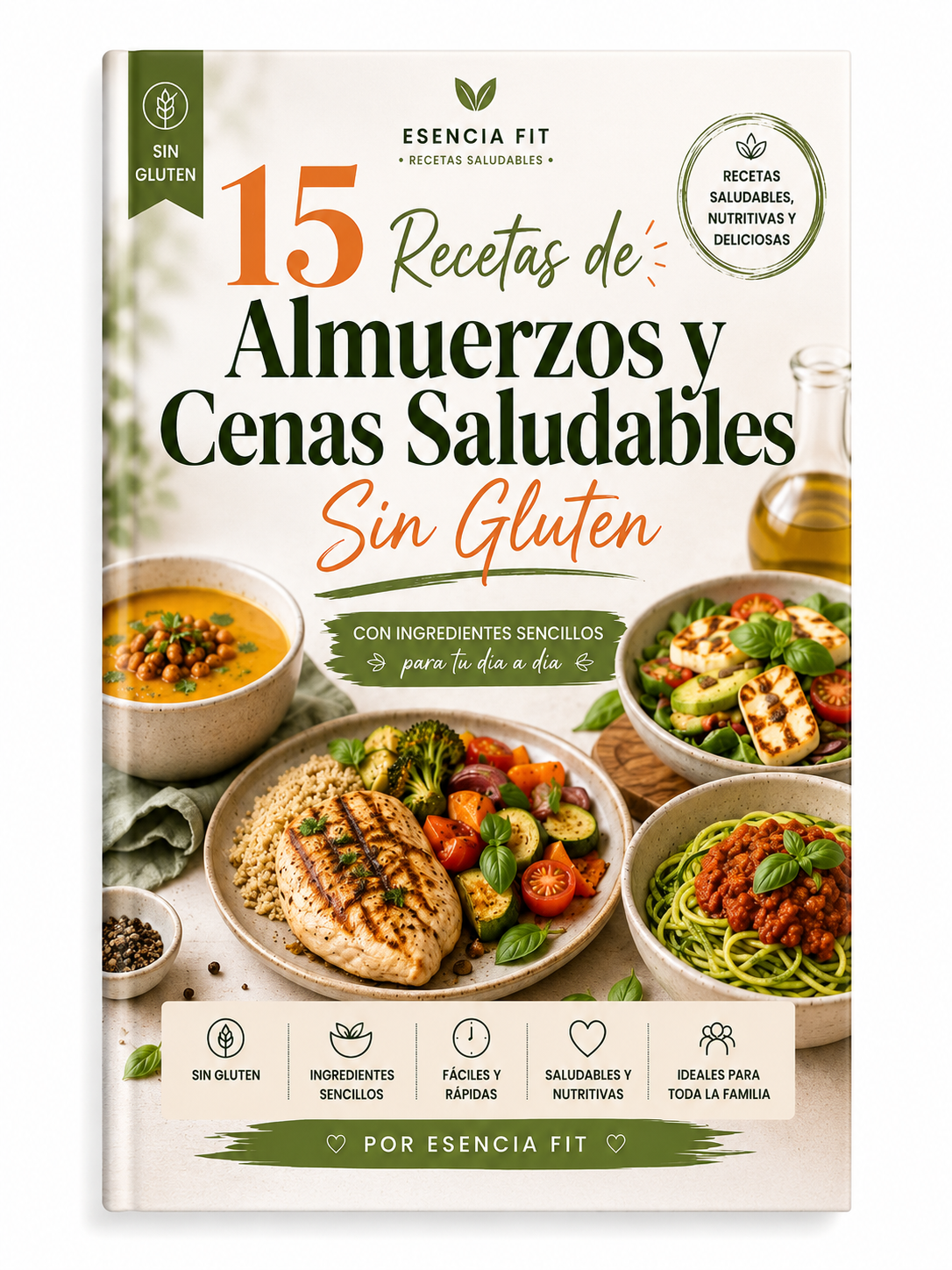 15 Recetas de Almuerzos y Cenas saludables sin Gluten